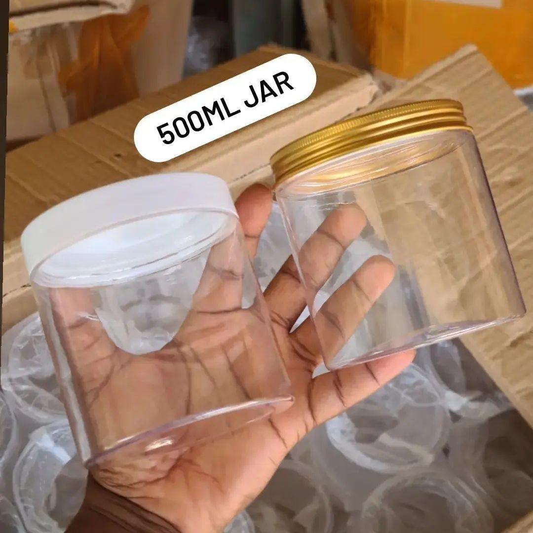 500ml jar with white cover