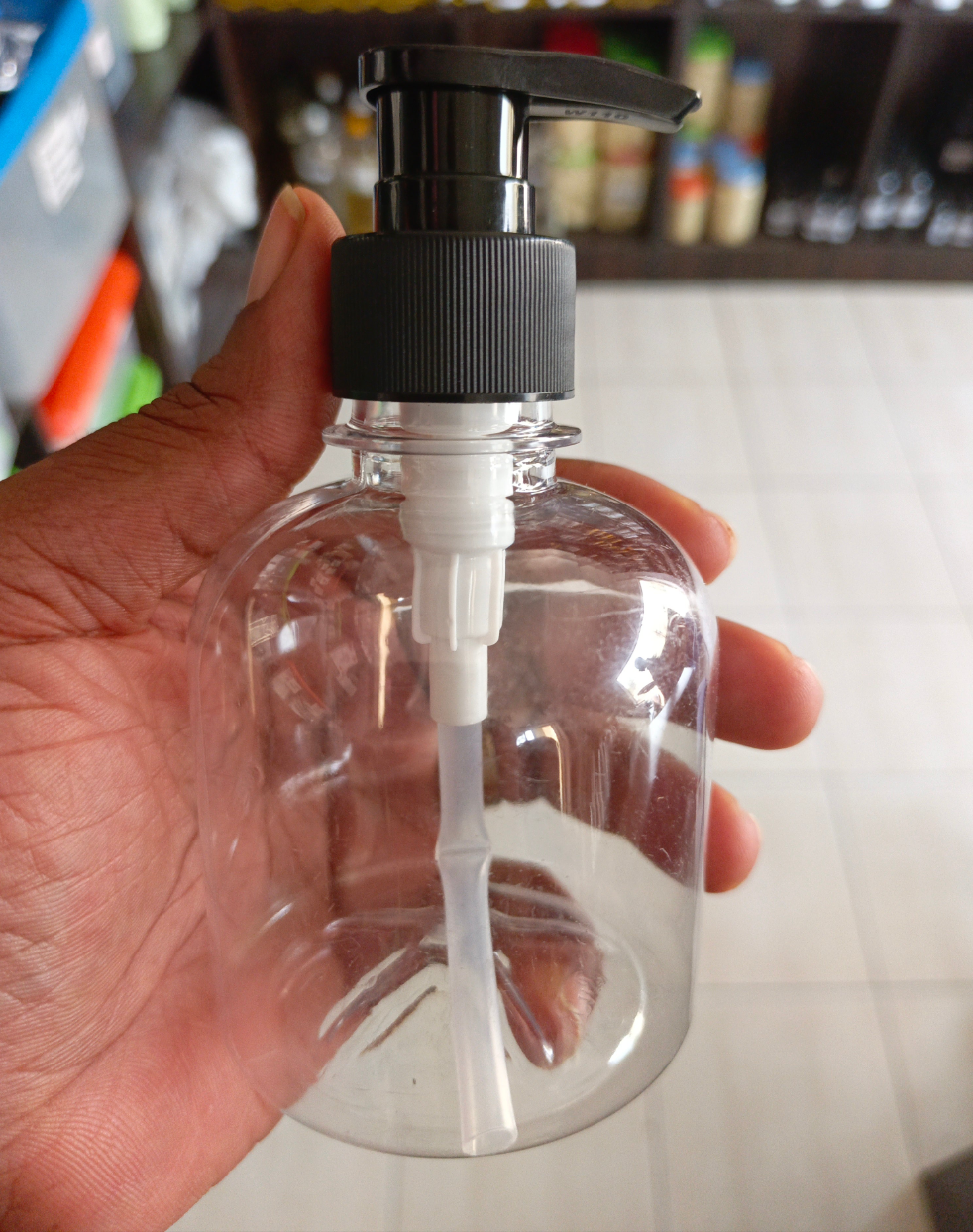 250ml Short with Black Pump