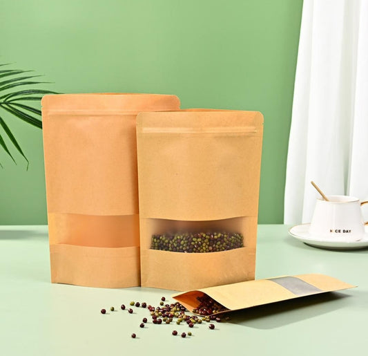 Brown Kraft Pouch 12x20cm / 13x21cm