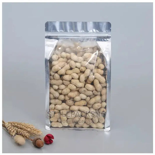 16x26 Silver Back Flat Bottom Pouch(1kg -1.5kg estimated