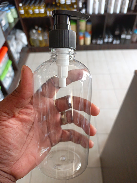 500ml Short Bottle with Black Pump