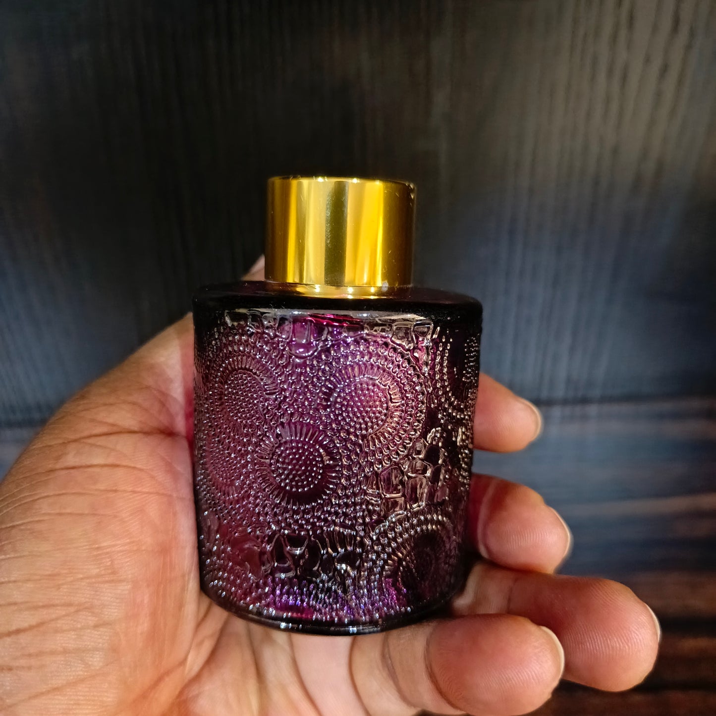 Purple Rough Round diffuser bottle 100ml