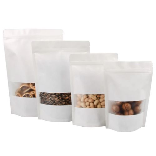 White Kraft Pouch 12x20cm