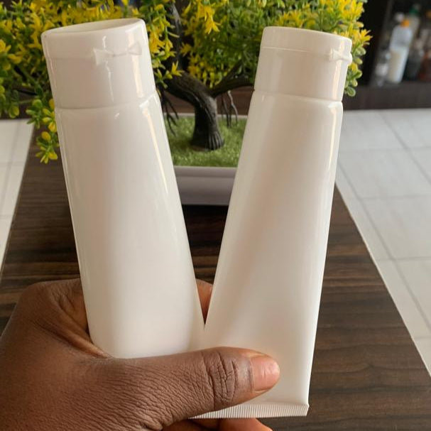 100ml All White Flip Tube