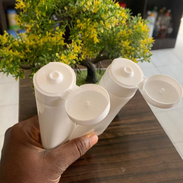 100ml All White Flip Tube