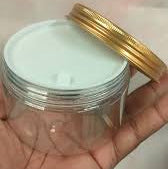 250ml flat jar with Gold cover