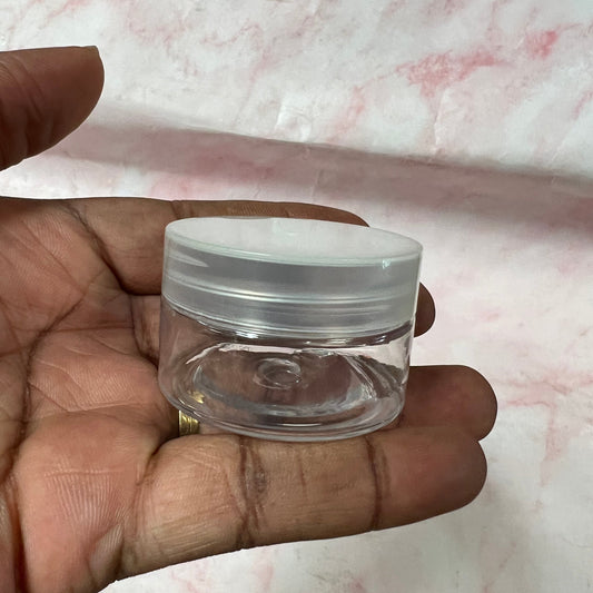 30ml transparent jar with Transparent Cover