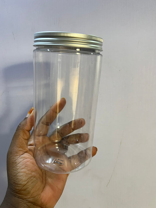 400ml Tall Jar / Silver Cover