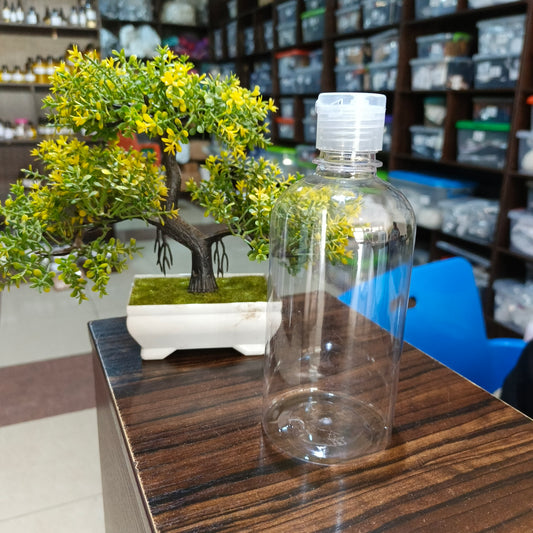500ml Short Bottle with Tranparent Flip (6 pieces)