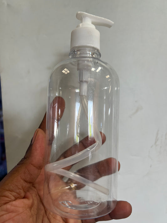 500ml Short Bottle with White Pump