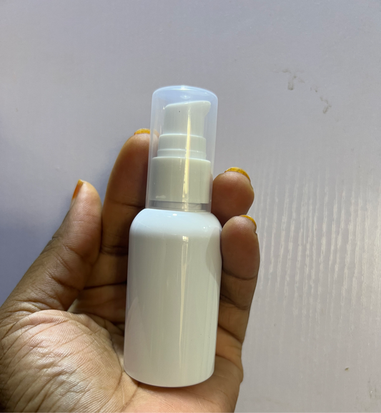 50ml White Pump Bottle