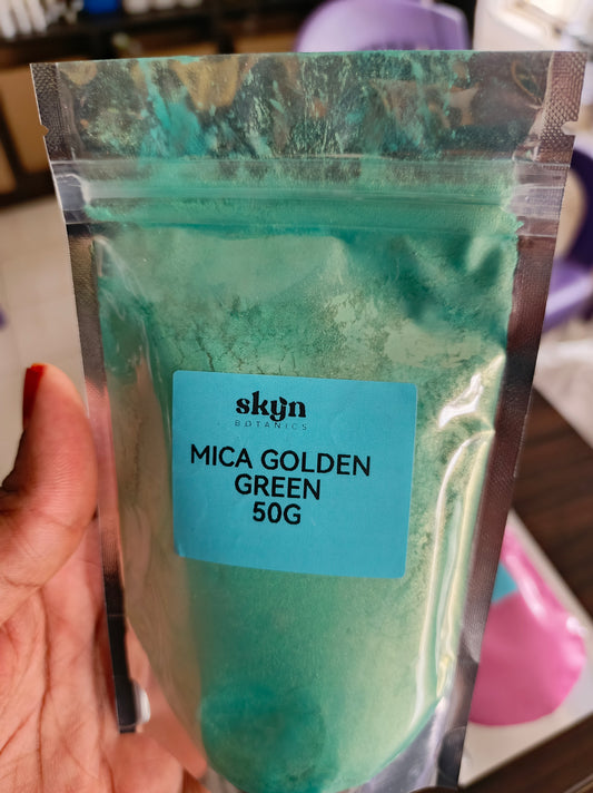 Mica Powder - Golden Green