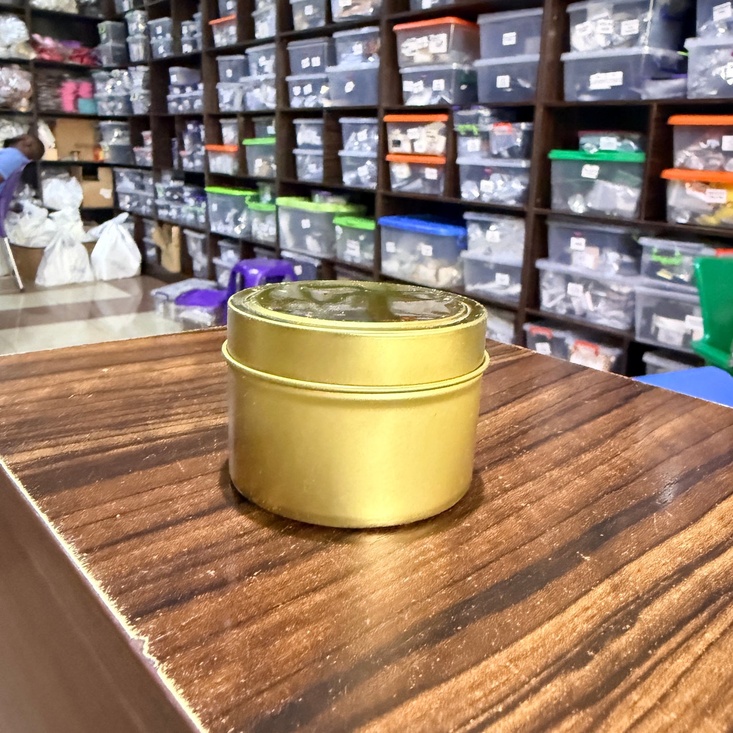 Candle Tin 4oz - Gold