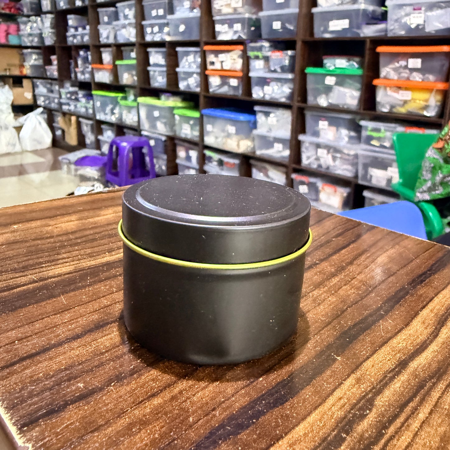 Candle Tin 4oz - Black