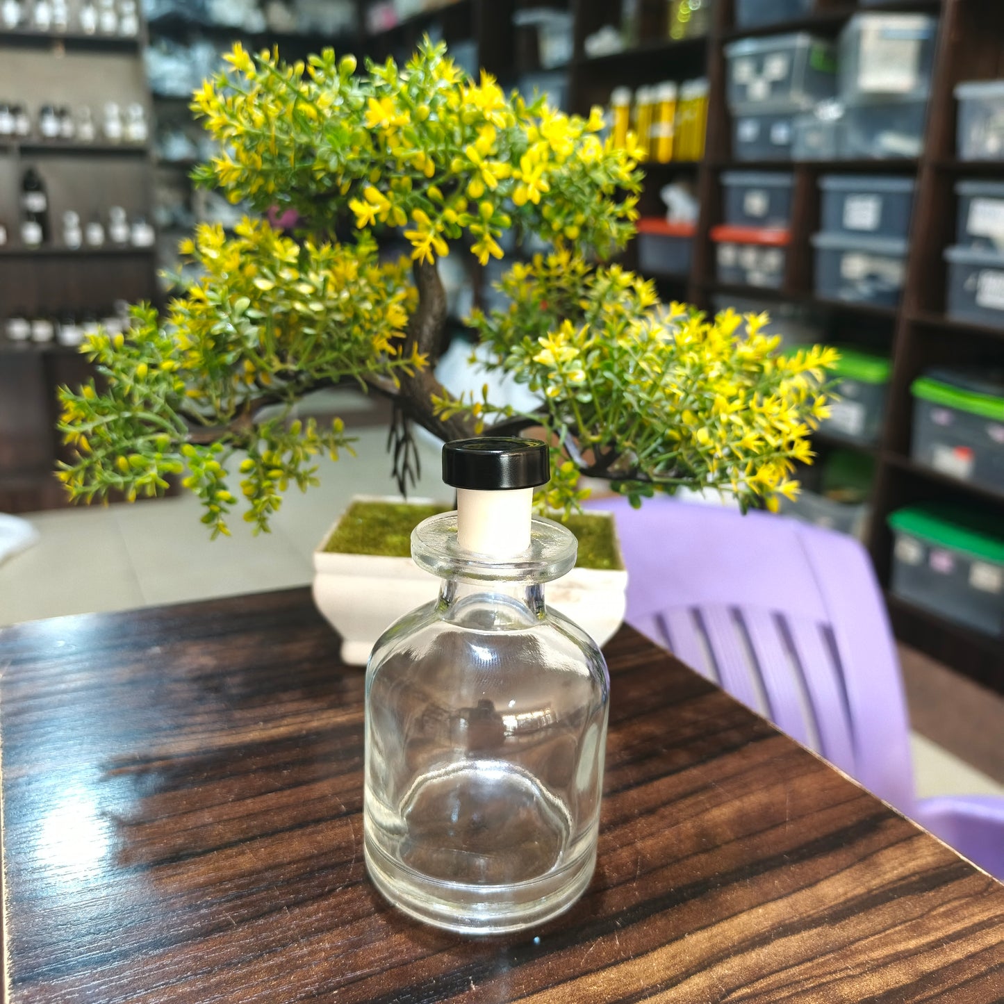 Small Transparent Genie Diffuser Bottle (100ml)