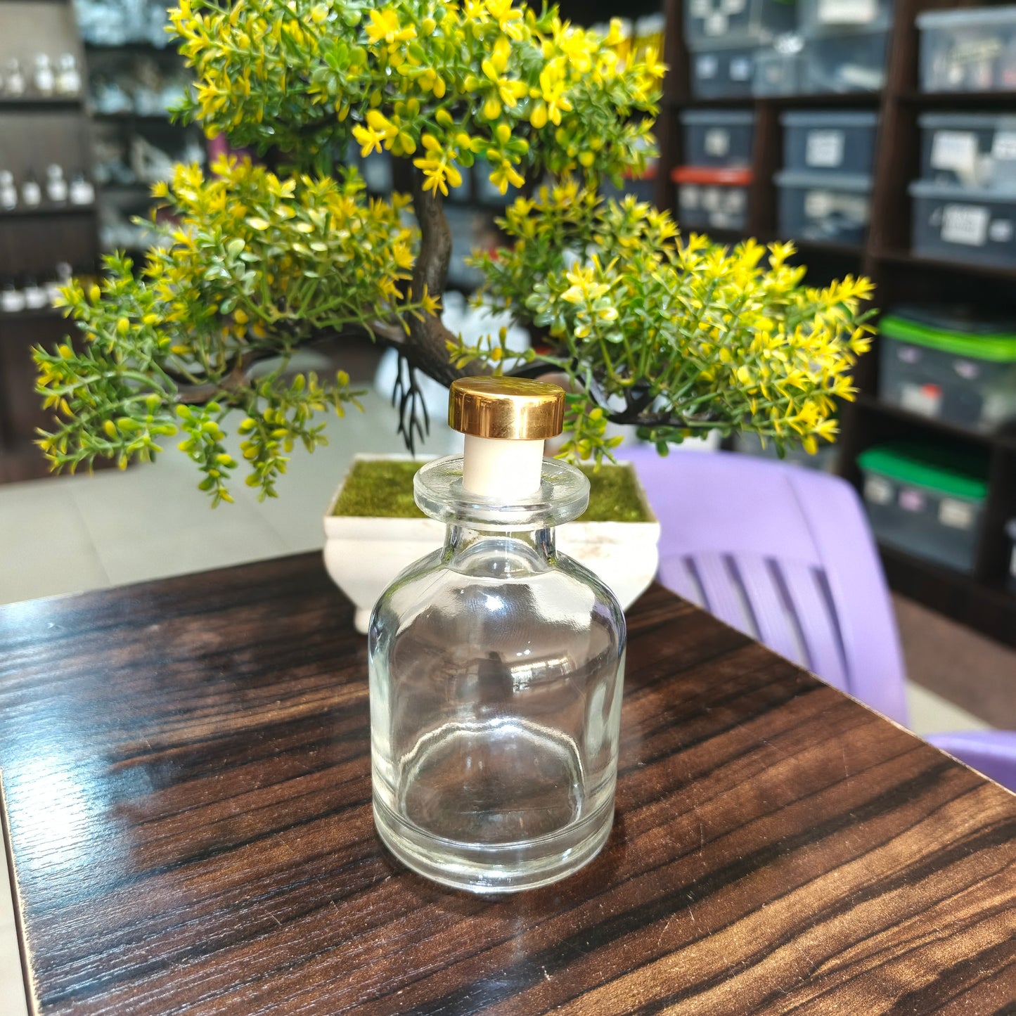 Small Transparent Genie Diffuser Bottle (100ml)