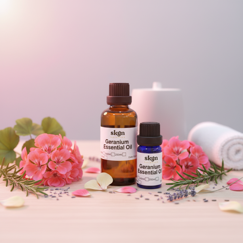Geranium Essential Oil Lifestyle Image