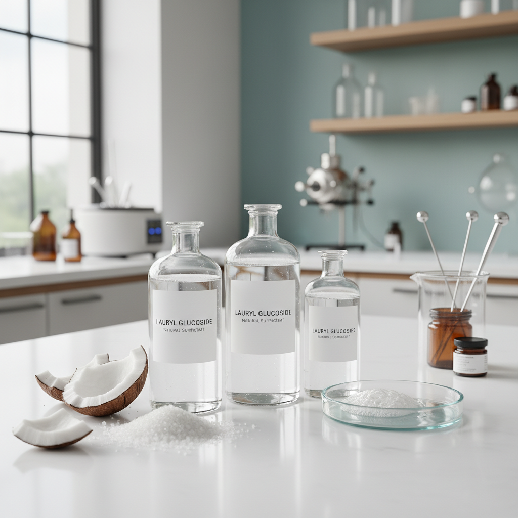 Lauryl Glucoside natural surfactant with coconut and sugar - gentle cleansing ingredient