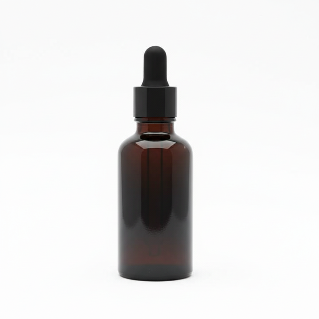 Optimized Dark Amber Dropper Bottle