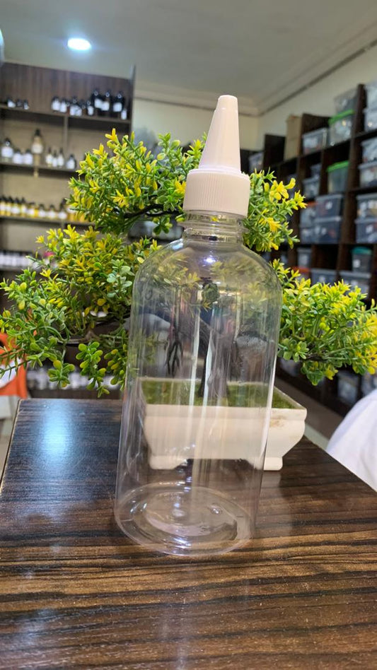 500ml short Bottle with 28mm White Applicator (6 pieces)