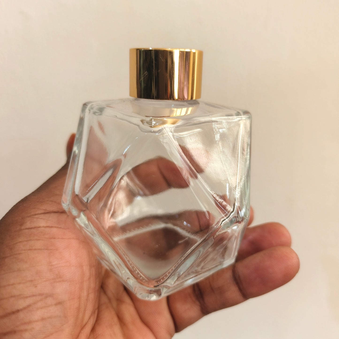 Big Transparent Hexagon Diffuser Bottle (200ml)