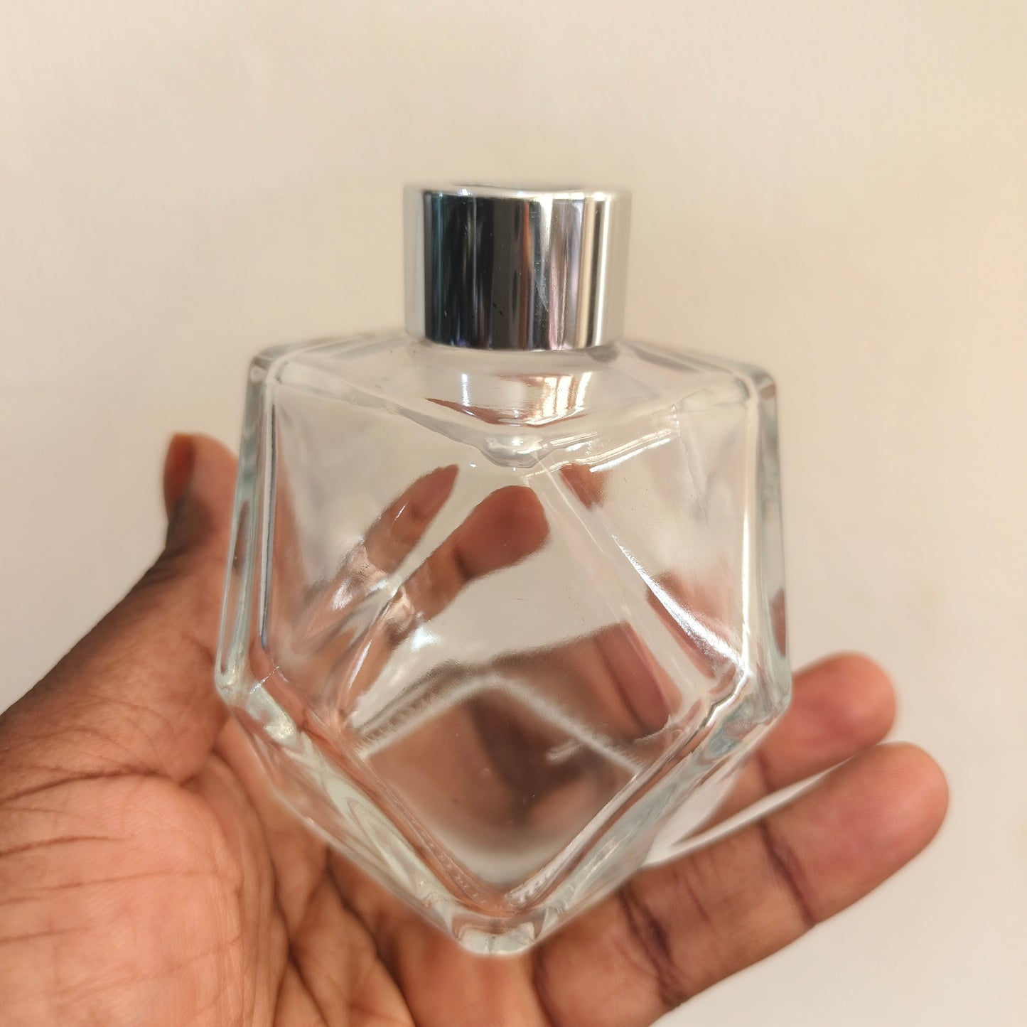 Big Transparent Hexagon Diffuser Bottle (200ml)