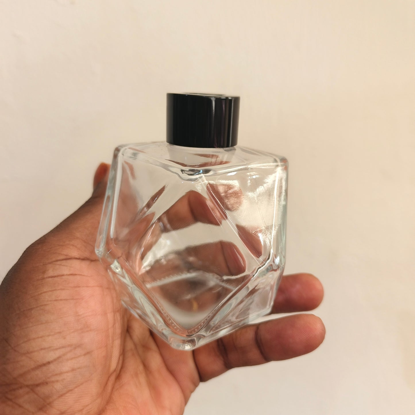 Big Transparent Hexagon Diffuser Bottle (200ml)