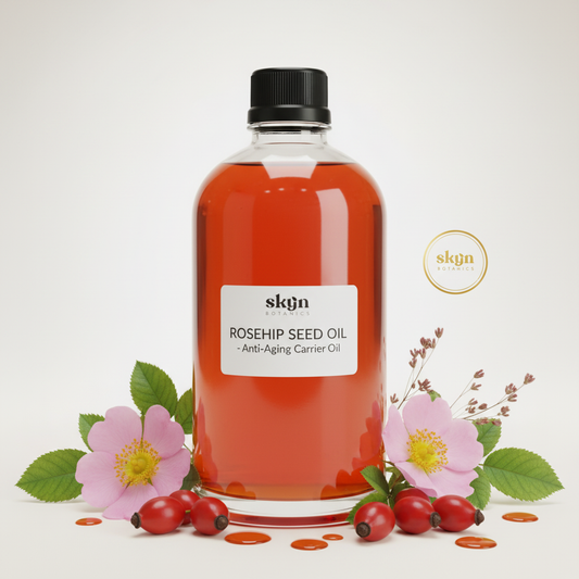 Rosehip Seed Oil - Cold-pressed anti-aging carrier oil rich in vitamins A & C for radiant skin