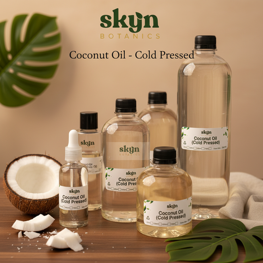 SKYNBotanics Coconut Oil - Cold Pressed - Optimized with Multiple Sizes