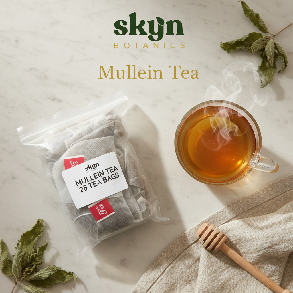 SKYNBotanics Mullein Tea with Actual Package